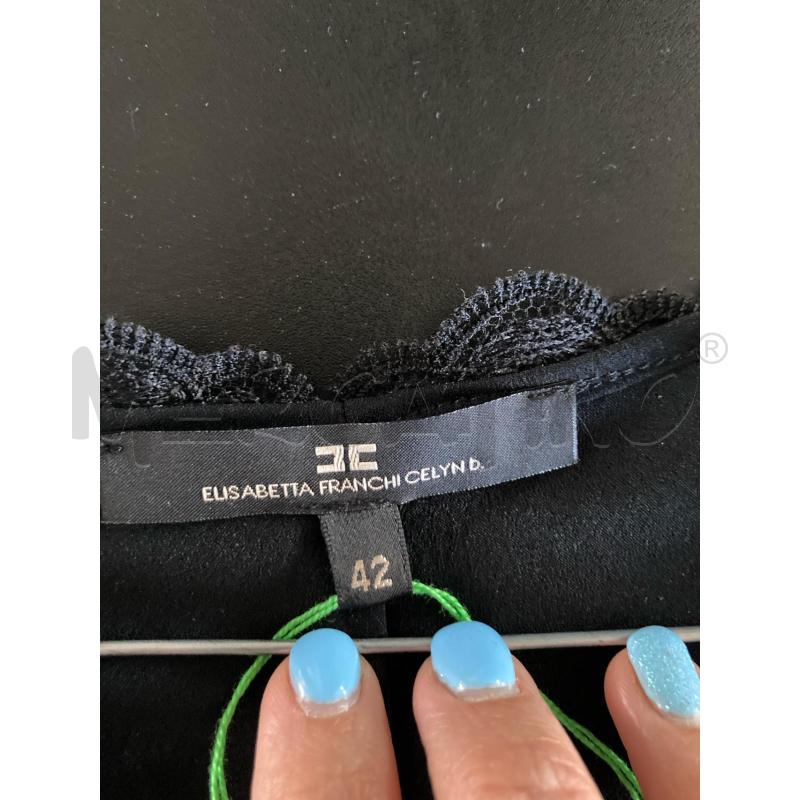 VESTITO DONNA NERO ELISABETTA FRANCHI PIZZO  | Mercatino dell'Usato Carmagnola 5
