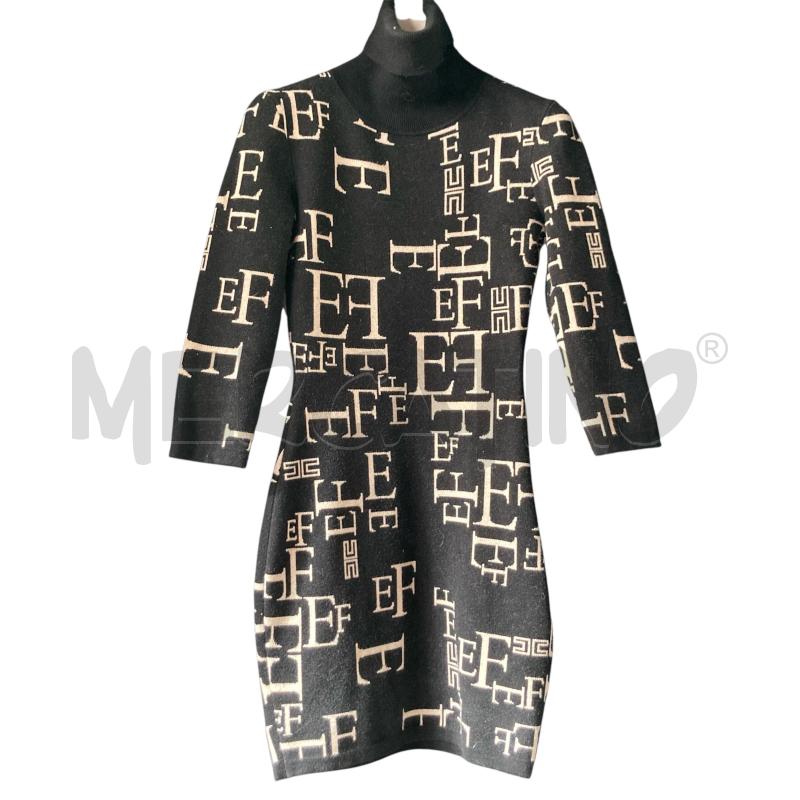 VESTITO DONNA NERO ELISABETTA FRANCHI TUBINO LUPETTO  | Mercatino dell'Usato Carmagnola 1