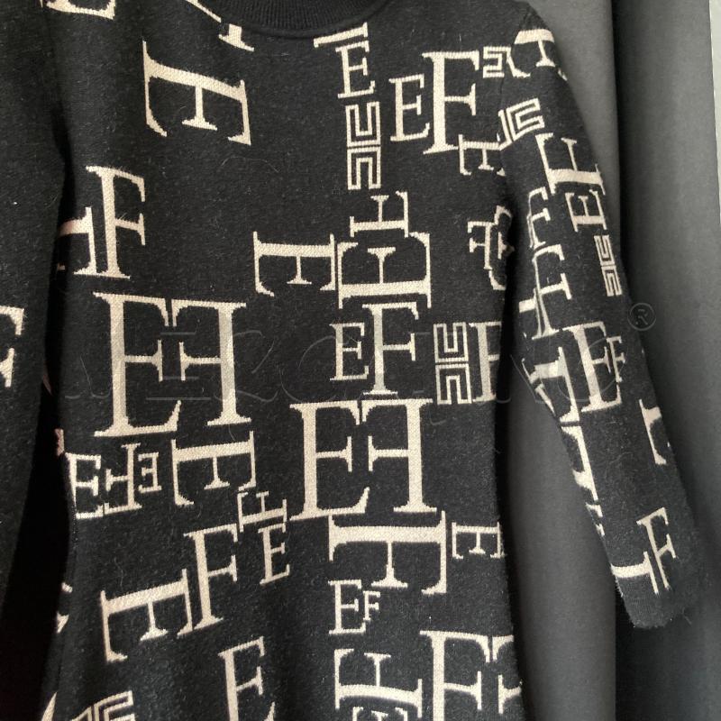 VESTITO DONNA NERO ELISABETTA FRANCHI TUBINO LUPETTO  | Mercatino dell'Usato Carmagnola 2
