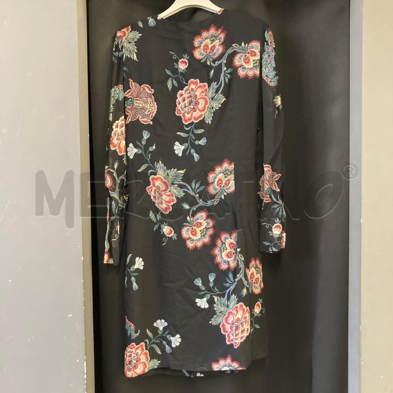 VESTITO DONNA NERO FIORI PINKO A PORTAFOGLIO  | Mercatino dell'Usato Carmagnola 2