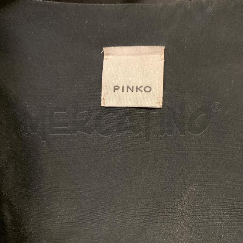 VESTITO DONNA NERO FIORI PINKO A PORTAFOGLIO  | Mercatino dell'Usato Carmagnola 4