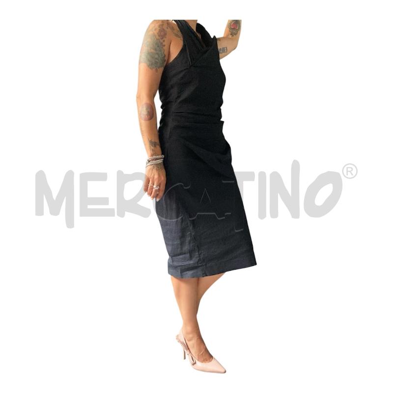 VESTITO DONNA NERO MALLONI DA COLLO  | Mercatino dell'Usato Carmagnola 1