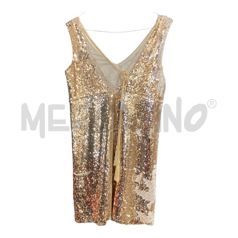 VESTITO DONNA PAIETTE ORO SMANICATO MERCI  | Mercatino dell'Usato Carmagnola 4