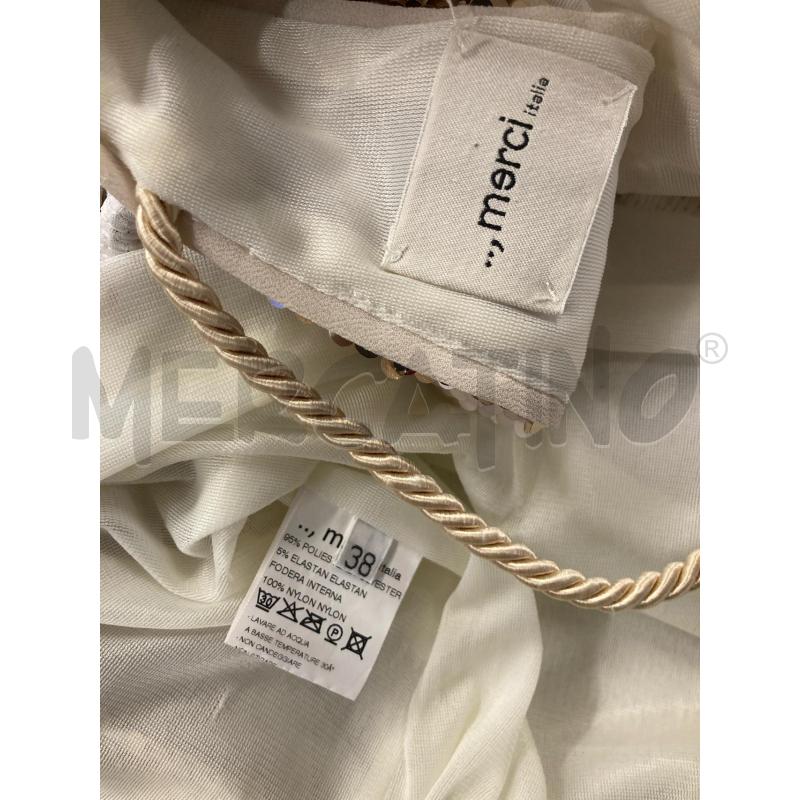VESTITO DONNA PAIETTE ORO SMANICATO MERCI  | Mercatino dell'Usato Carmagnola 5