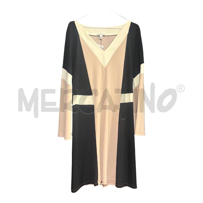VESTITO DONNA RAFFAELLA D'ANGELO NERO ROSA  | Mercatino dell'Usato Carmagnola 1