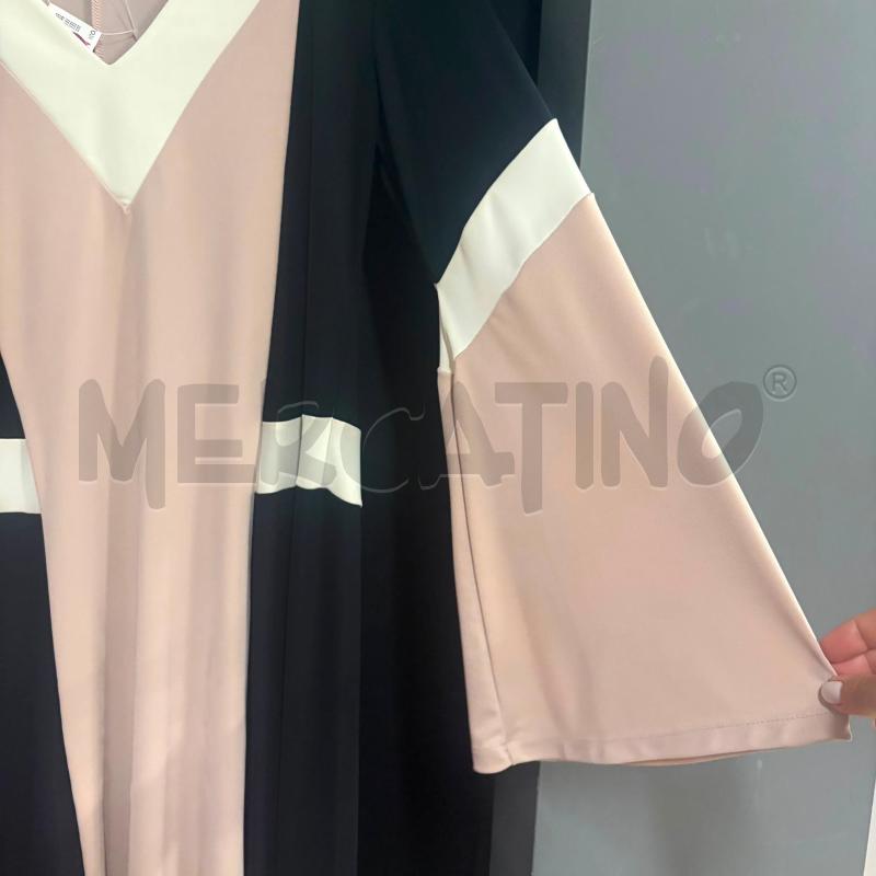 VESTITO DONNA RAFFAELLA D'ANGELO NERO ROSA  | Mercatino dell'Usato Carmagnola 3