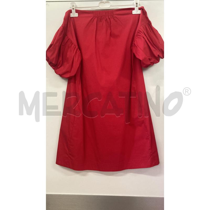 VESTITO DONNA ROSSO SOALLURE AMPIO MANICA PALLONCINO  | Mercatino dell'Usato Carmagnola 2