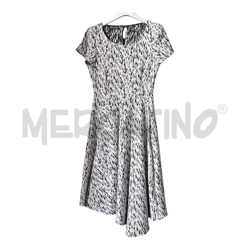 VESTITO DONNA TER CARACTERE BIANCO NERO GONNA ASSIMMETRICA | Mercatino dell'Usato Carmagnola 1