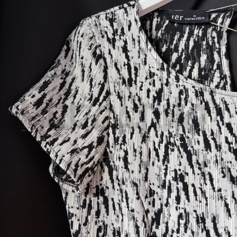 VESTITO DONNA TER CARACTERE BIANCO NERO GONNA ASSIMMETRICA | Mercatino dell'Usato Carmagnola 3