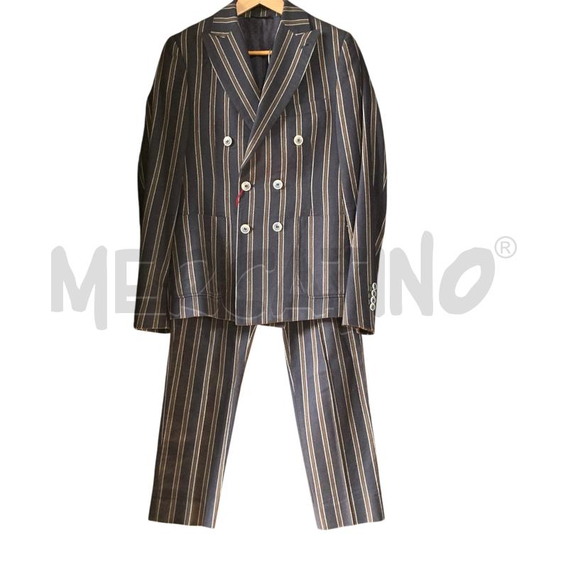 VESTITO UOMO BLU ALESSANDRINI GESSATO DOPPIO PETTO  | Mercatino dell'Usato Carmagnola 1