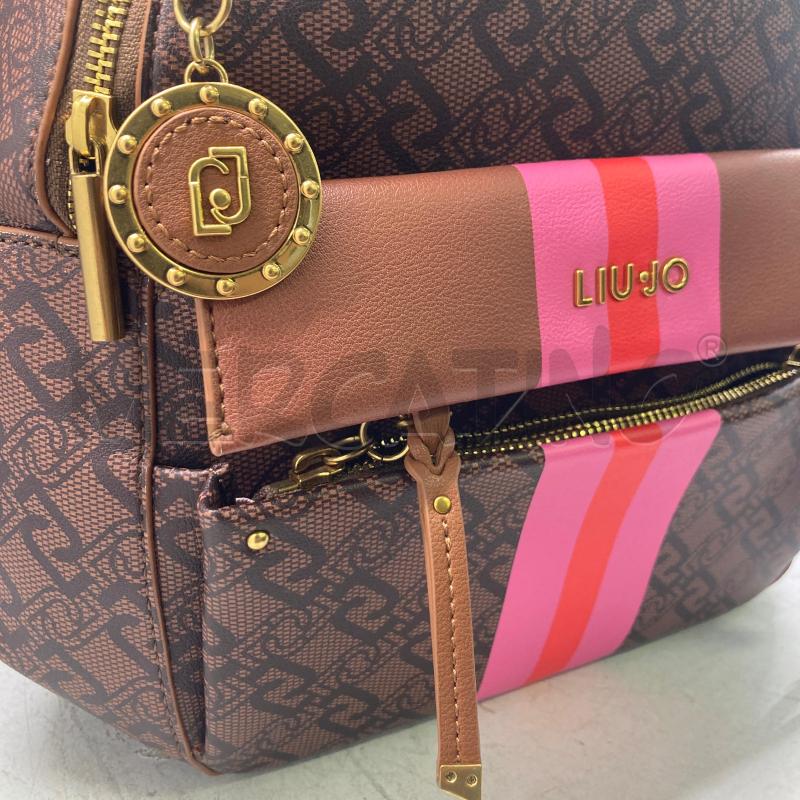 ZAINETTO DONNA MARRONE LIU JO FASCIA ROSA  | Mercatino dell'Usato Carmagnola 2
