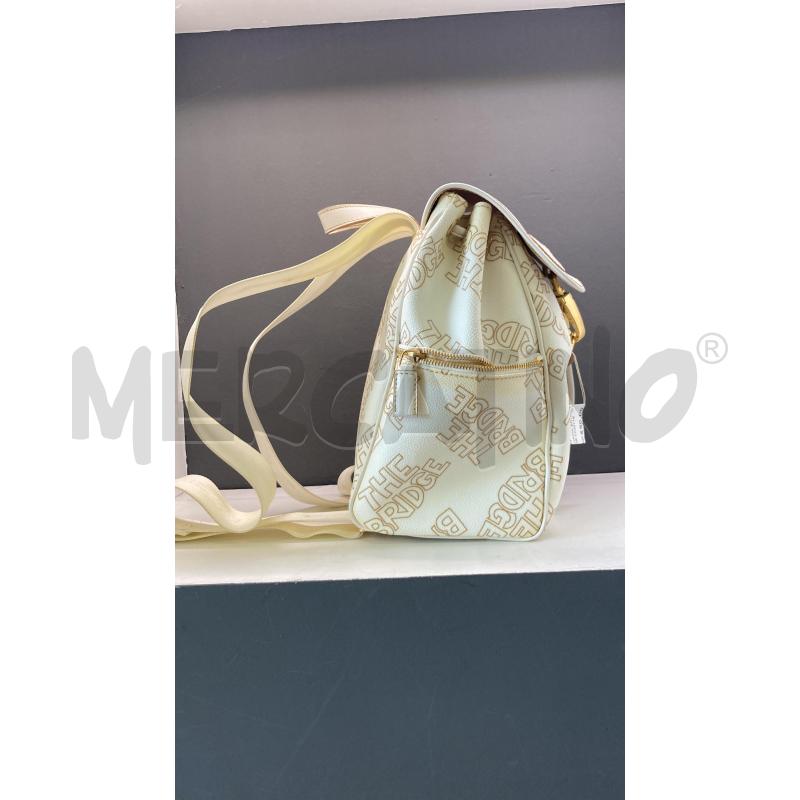 ZAINO DONNA BIANCO THE BRIDGE SCRITTE  | Mercatino dell'Usato Carmagnola 4