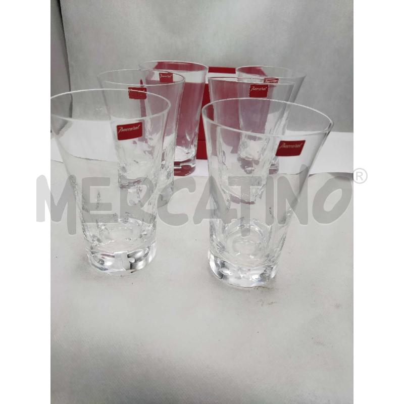 6 BICCHIERI BACARAT CON SCATOLA ROSSA | Mercatino dell'Usato Settimo torinese 1