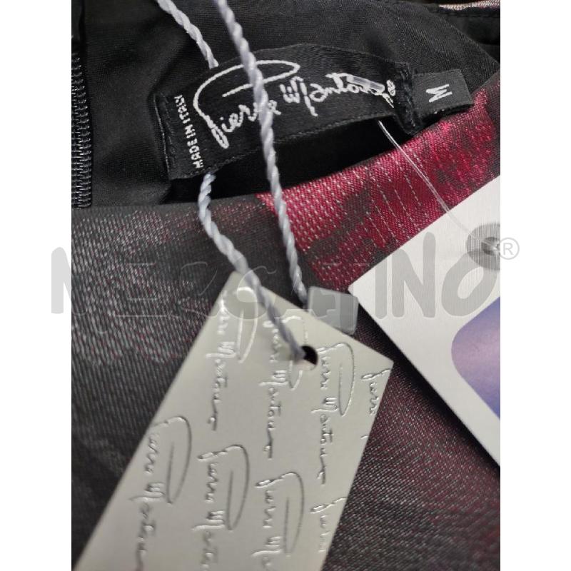 ABITO DONNA PIERRE MANTOUX GRIGIO FIORI ROSSI | Mercatino dell'Usato Settimo torinese 2