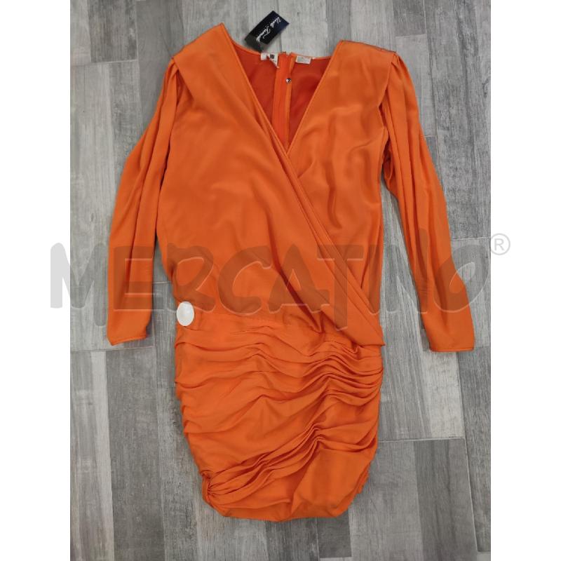 ABITO DONNA UNGARO PARALLELE SETA ARANCIO GOFFRATO | Mercatino dell'Usato Settimo torinese 1