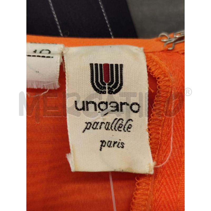 ABITO DONNA UNGARO PARALLELE SETA ARANCIO GOFFRATO | Mercatino dell'Usato Settimo torinese 3
