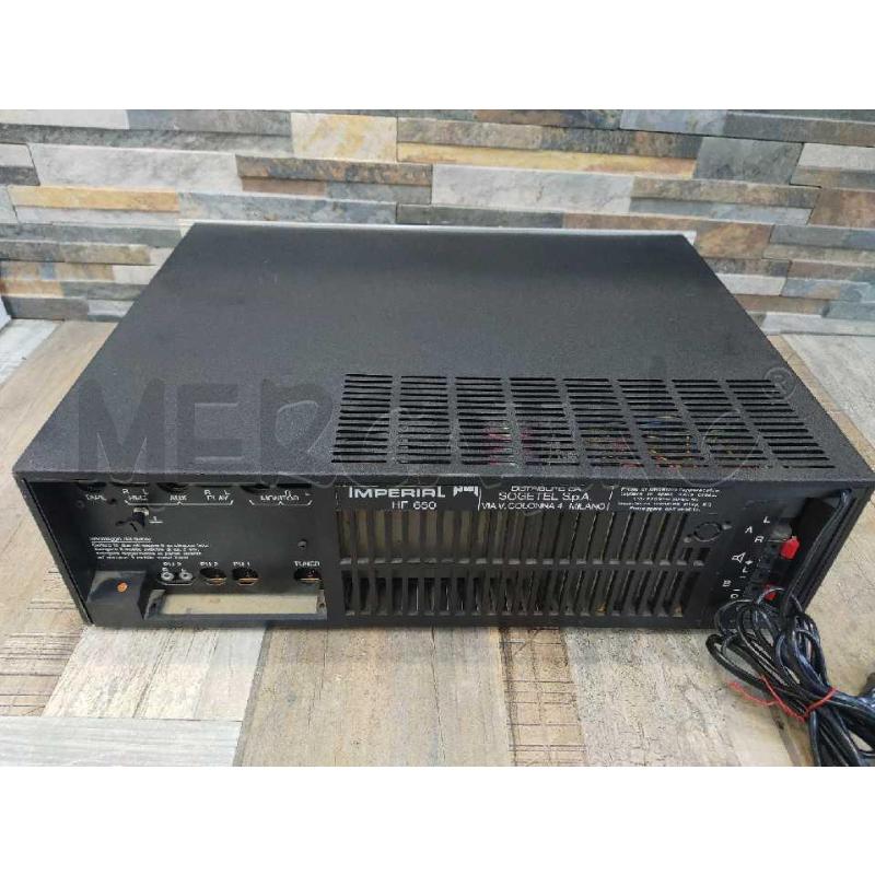 AMPLIFICATORE IMPERIAL HF 650 VINTAGE  | Mercatino dell'Usato Settimo torinese 4