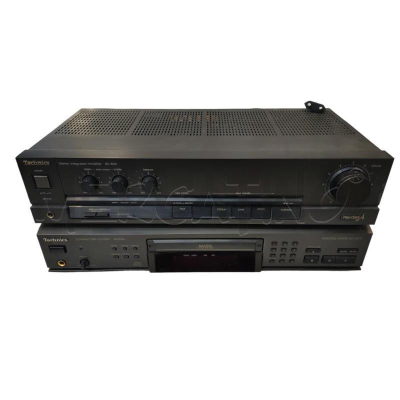 AMPLIFICATORE TECHNICS SU-600 CON COMPACT DISC PLAYER SL-PG4 | Mercatino dell'Usato Settimo torinese 1