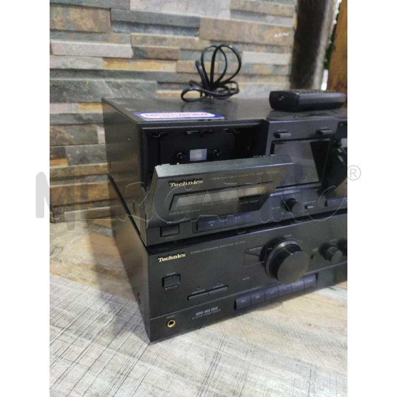 AMPLIFICATORE + PIASTRA CASSETTE TECHNICS X102 | Mercatino dell'Usato Settimo torinese 3