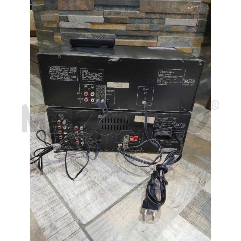 AMPLIFICATORE + PIASTRA CASSETTE TECHNICS X102 | Mercatino dell'Usato Settimo torinese 4