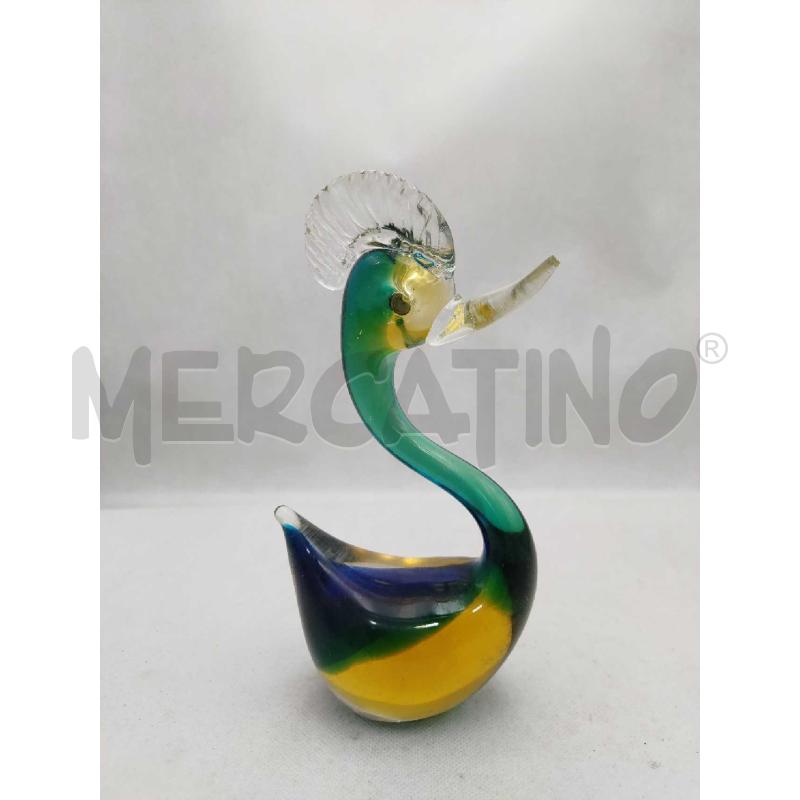 ANATRA VETRO MURANO VERDE E GIALLA | Mercatino dell'Usato Settimo torinese 1