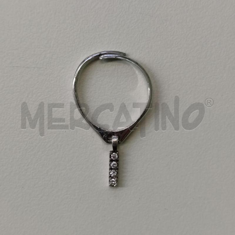 ANELLO DONNA A PENDENTE 4 ZIRCONCINI | Mercatino dell'Usato Settimo torinese 1