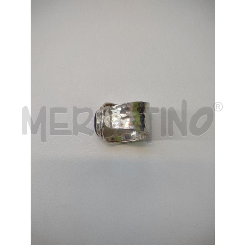 ANELLO SEMI APERTO PIETRA DURA OVALE VIOLA A | Mercatino dell'Usato Settimo torinese 2