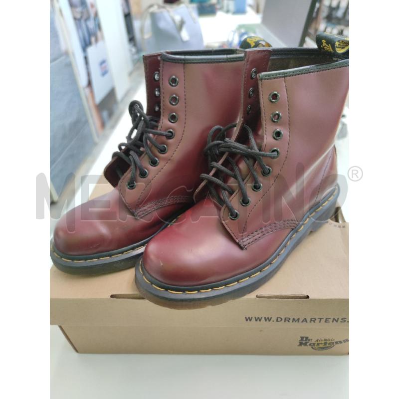 ANFIBI DONNA DR MARTENS PELLE BORDEAUX | Mercatino dell'Usato Settimo torinese 1