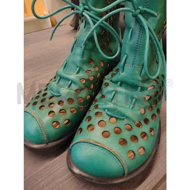 ANFIBI DONNA LAURA VITA PELLE VERDE TRAFORATI | Mercatino dell'Usato Settimo torinese 5