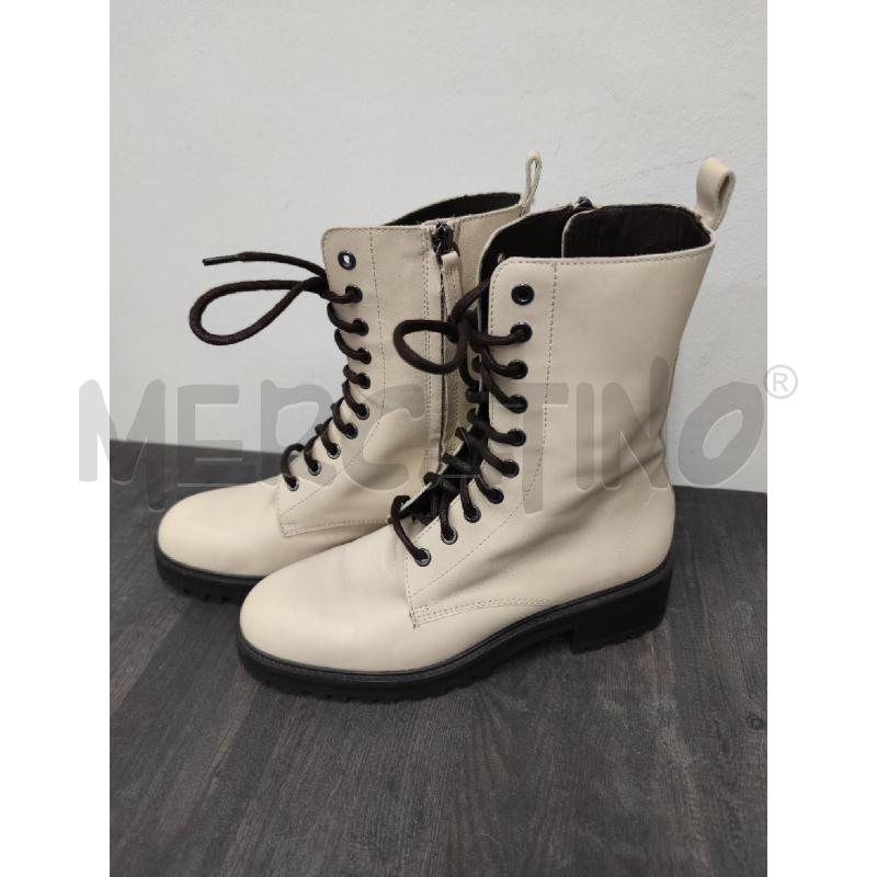 ANFIBI DONNA MASSIMO DUTTI BEIGE PELLE  | Mercatino dell'Usato Settimo torinese 1