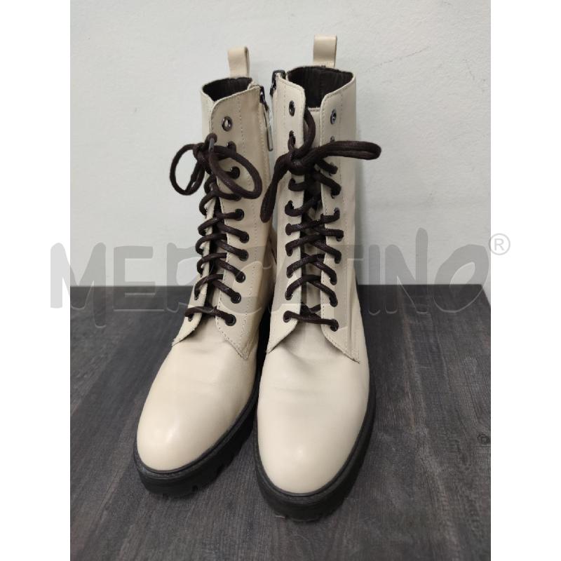 ANFIBI DONNA MASSIMO DUTTI BEIGE PELLE  | Mercatino dell'Usato Settimo torinese 2