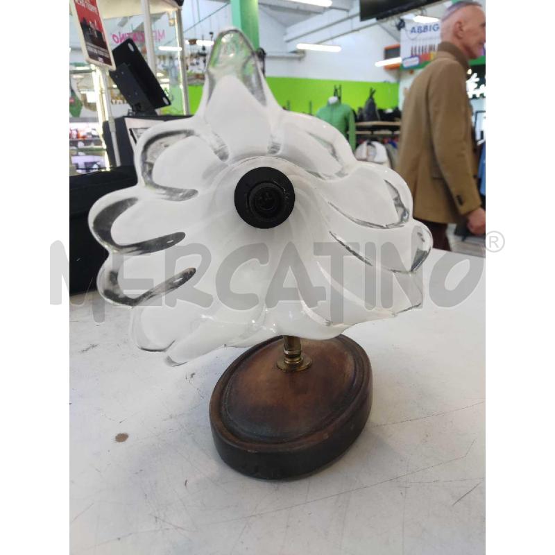 APPLIQUE  ANTICA  VETRO TRASPARENTE E BIANCO  | Mercatino dell'Usato Settimo torinese 2