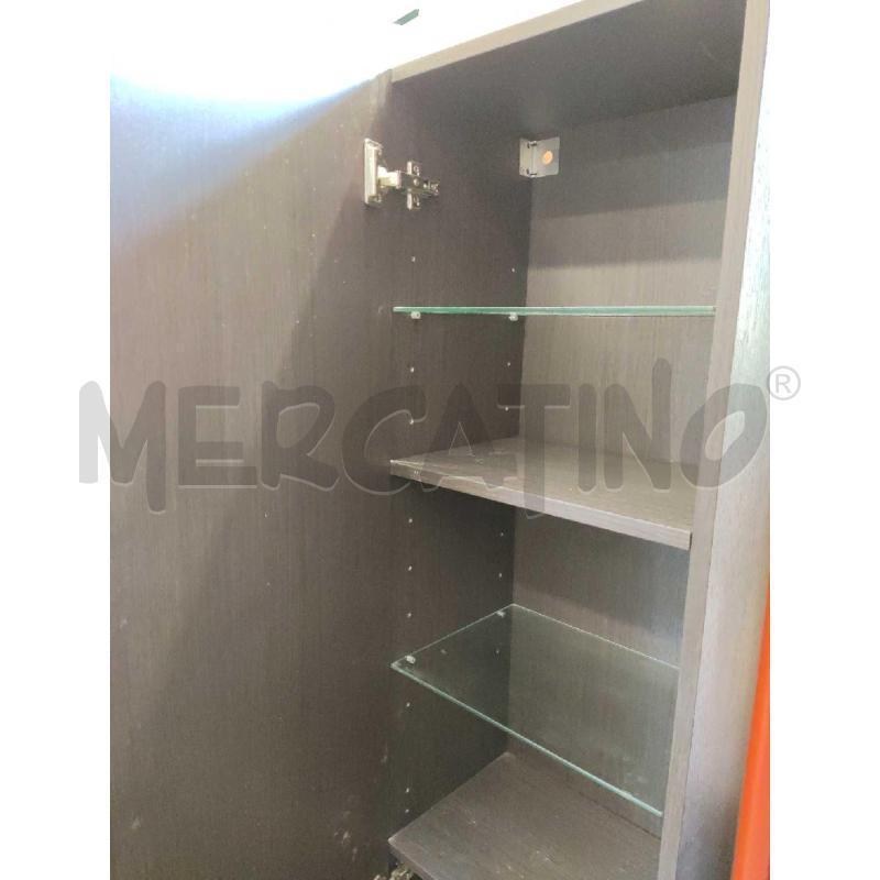 ARMADIO MARRONE ALTO CON SCAFFALE E PERNI | Mercatino dell'Usato Settimo torinese 4