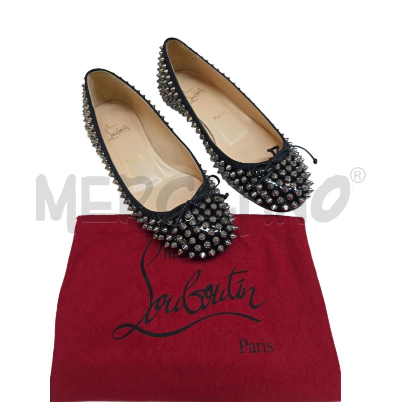 BALLERINA CHRISTIAN LOUBOUTIN VERNICE NERE BORCCHIE | Mercatino dell'Usato Settimo torinese 1