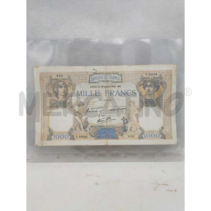 BANCONOTA 1000 FRANCHI | Mercatino dell'Usato Settimo torinese 1