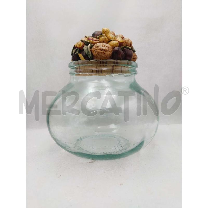 BARATTOLO VETRO GRANDE CON COPERCHIO FRUTTA SECCA NADIR | Mercatino dell'Usato Settimo torinese 1