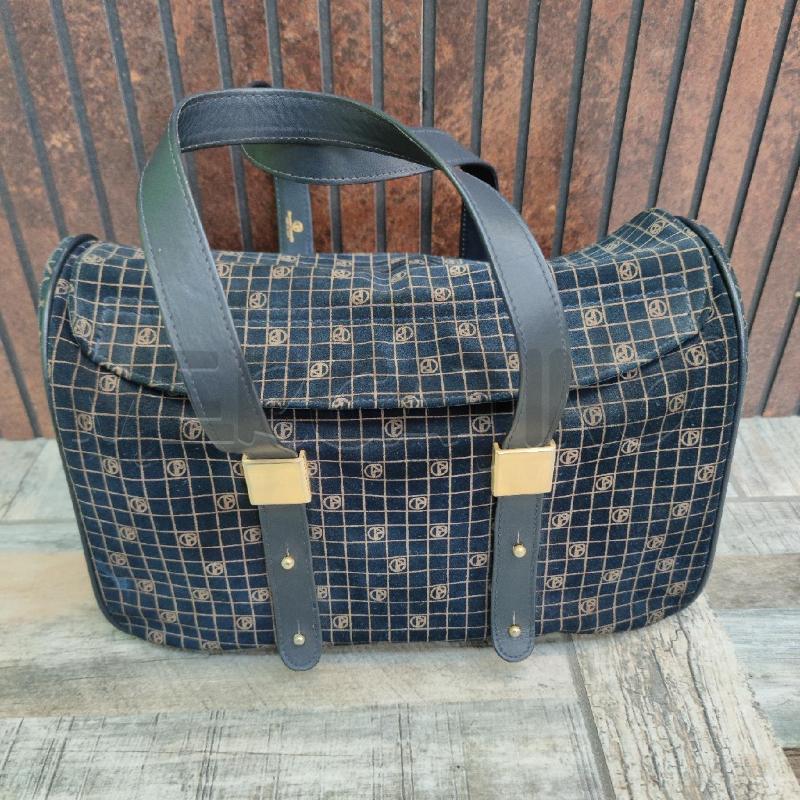 BAULETTO NAZARENO GABRIELLI BLU PELLE FANTASIA | Mercatino dell'Usato Settimo torinese 2