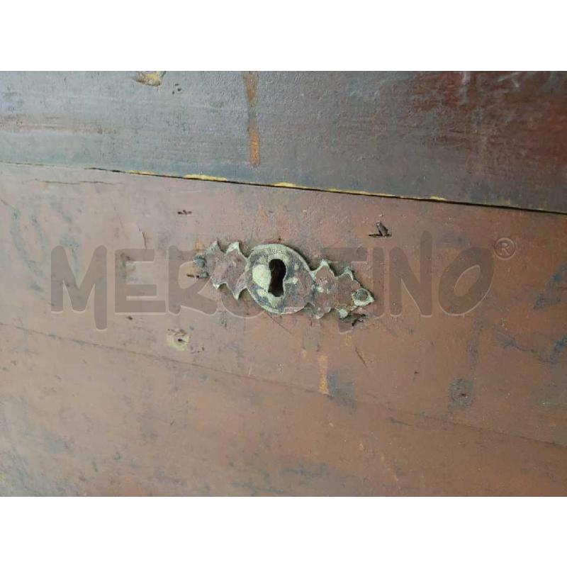 BAULE IN LEGNO ANNI 40  | Mercatino dell'Usato Settimo torinese 4