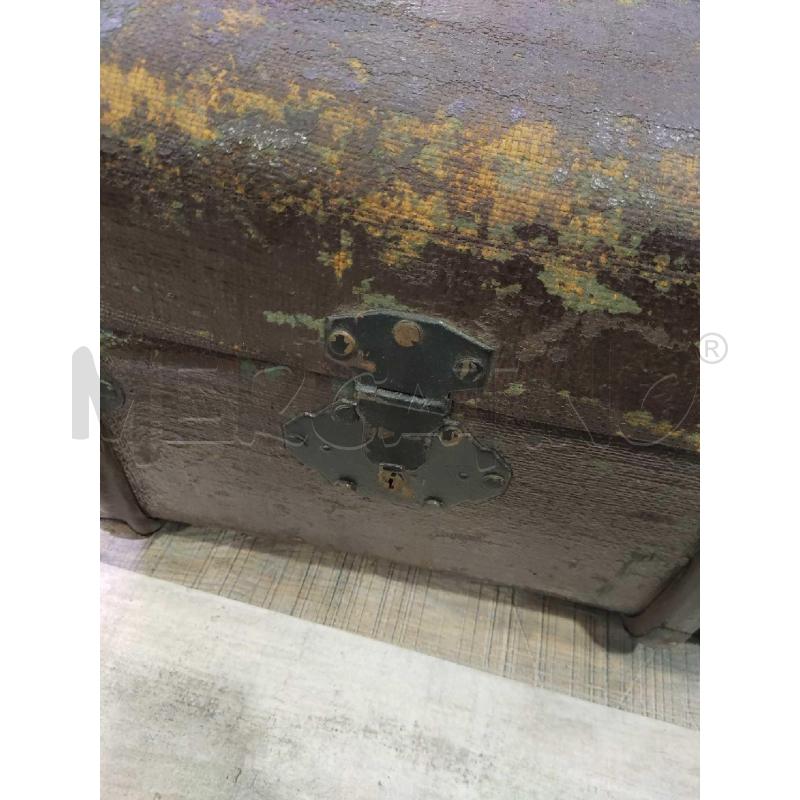 BAULE MARRONE SCURO 100X58 ANTICO  | Mercatino dell'Usato Settimo torinese 2