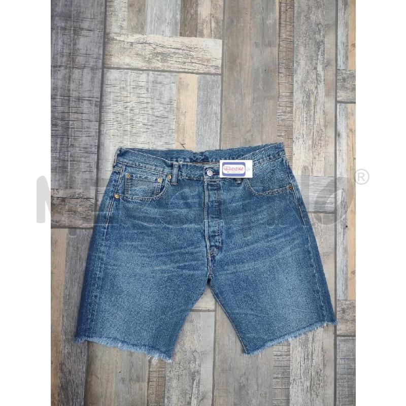 BERMUDA UOMO LEVI'S SCURO 501 FONDO SFRANGIATO | Mercatino dell'Usato Settimo torinese 1