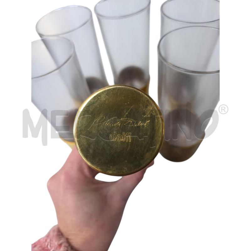 BICCHIERI 6 PEZZI CLAUDE DELVE' PER DELFI ANNI '70 | Mercatino dell'Usato Settimo torinese 2