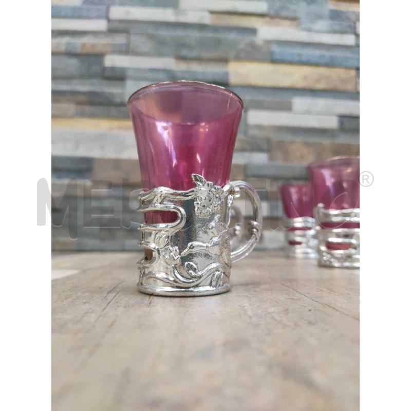 BICCHIERI PZ. 6 DECOR CRISTALLERIE | Mercatino dell'Usato Settimo torinese 2