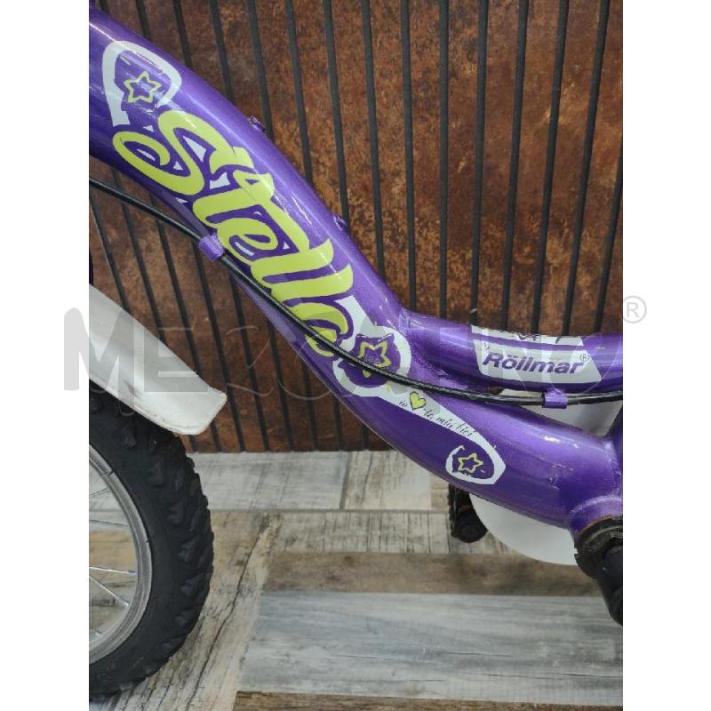 BICICLETTA BAMBINA ROLLMAR VIOLA STELLA | Mercatino dell'Usato Settimo torinese 4