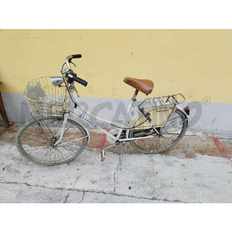 BICICLETTA DONNA FLORY BIANCA CON CESTINO  | Mercatino dell'Usato Settimo torinese 1