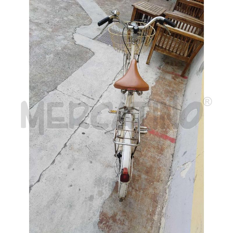BICICLETTA DONNA FLORY BIANCA CON CESTINO  | Mercatino dell'Usato Settimo torinese 3