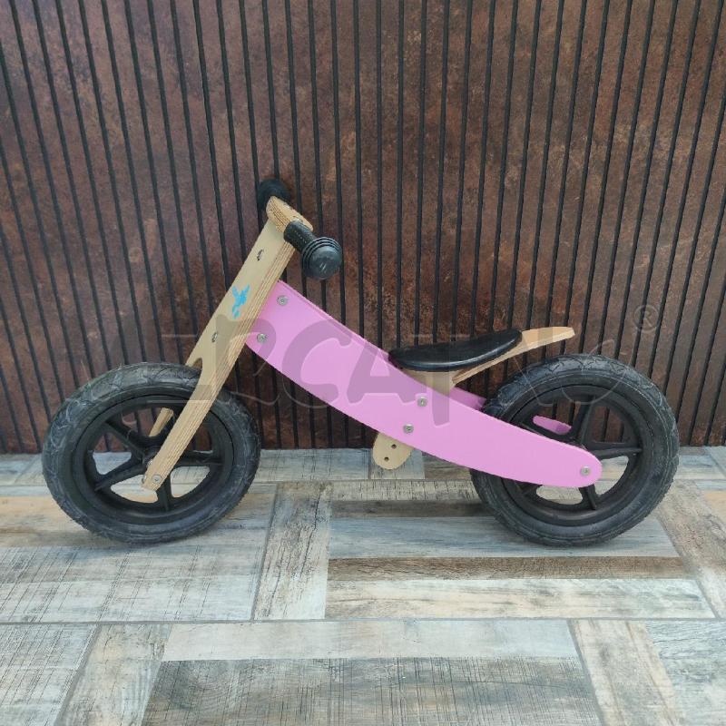 BICICLETTINA BAMBINO LABEBE LEGNO ROSA | Mercatino dell'Usato Settimo torinese 1