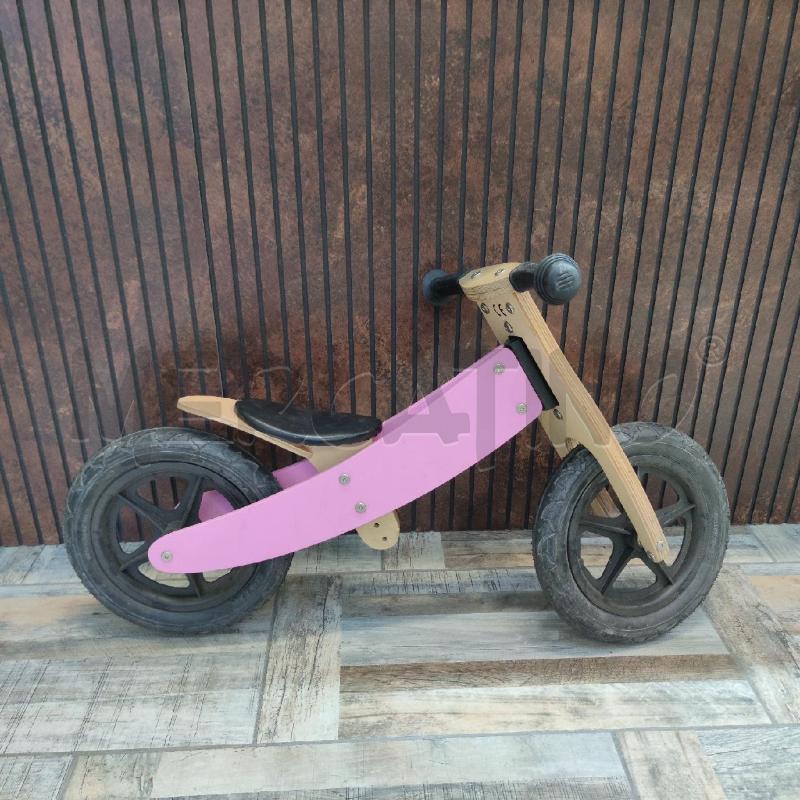 BICICLETTINA BAMBINO LABEBE LEGNO ROSA | Mercatino dell'Usato Settimo torinese 2