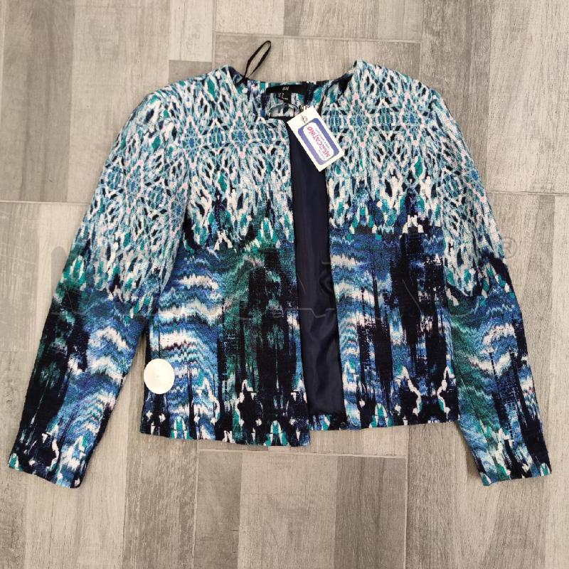 BLAZER DONNA H&M FANTASIA BLU BIANCA SFUMATA | Mercatino dell'Usato Settimo torinese 1