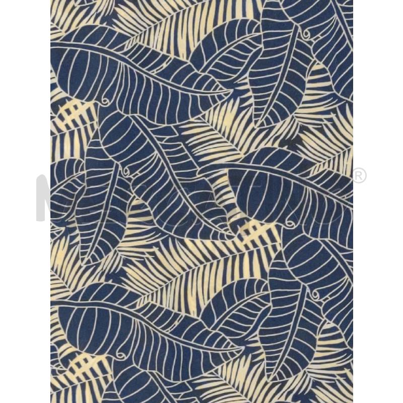 BLUSA DONNA GALLO SETA BLU FOGLIE BIANCHE | Mercatino dell'Usato Settimo torinese 3