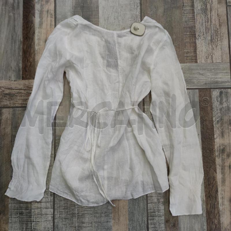 BLUSA DONNA MAX&CO LINO BIANCA PIZZO | Mercatino dell'Usato Settimo torinese 2